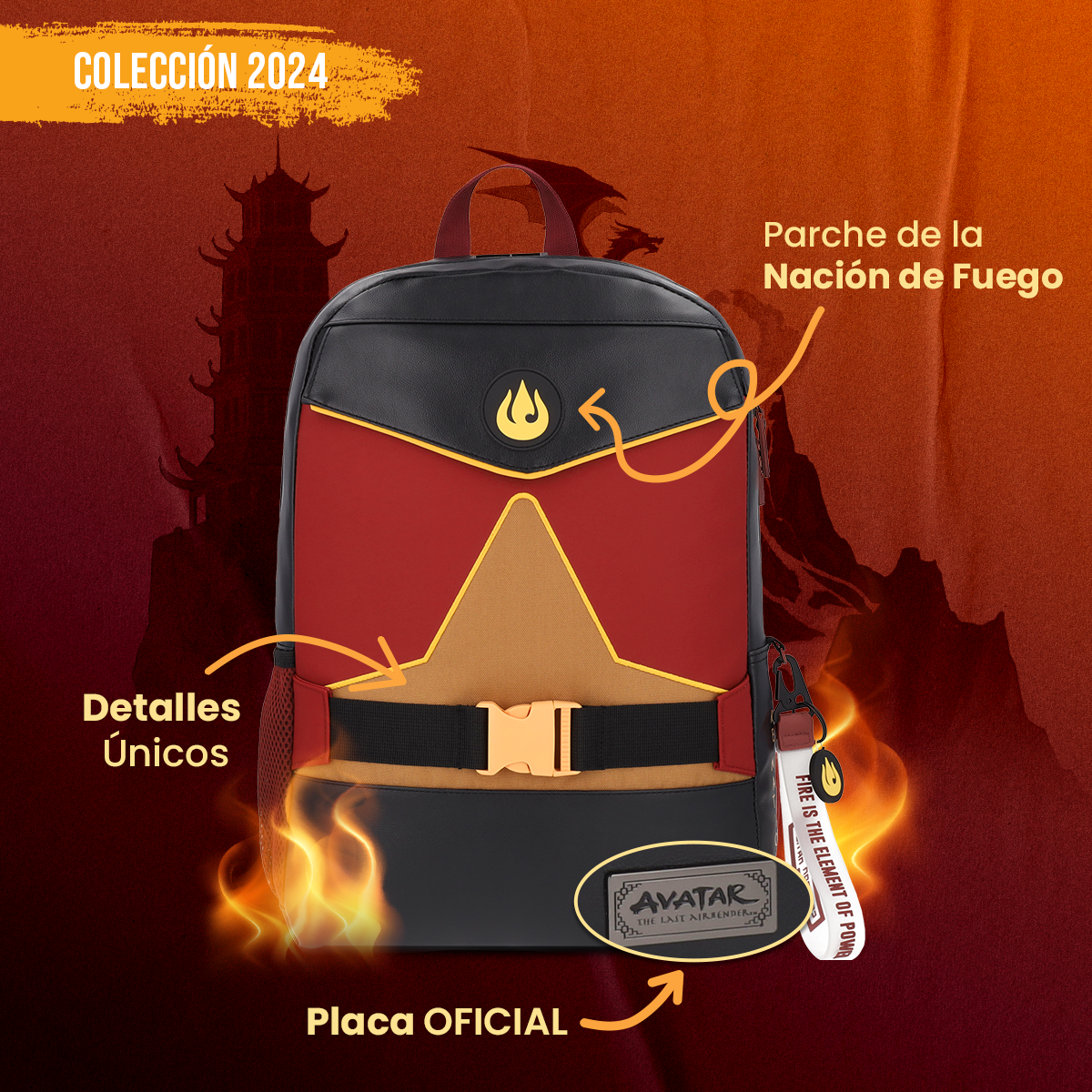 Mochila Nación del Fuego