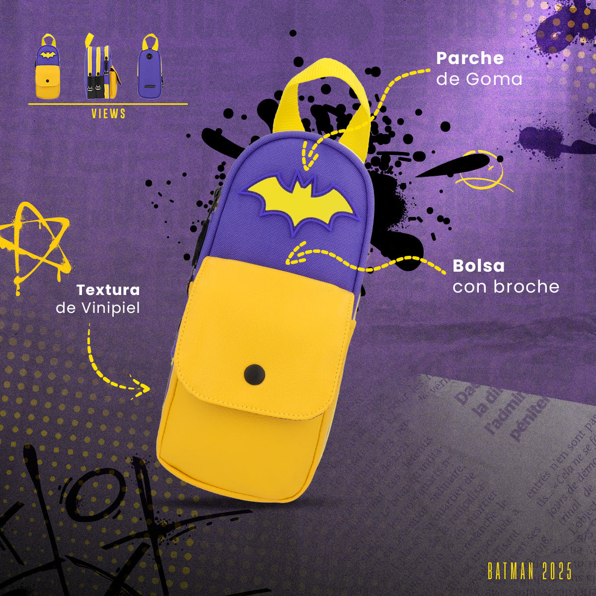 Set Mochila y Estuchera Batgirl