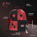 Mochila Harley Quinn Rojo y Negro