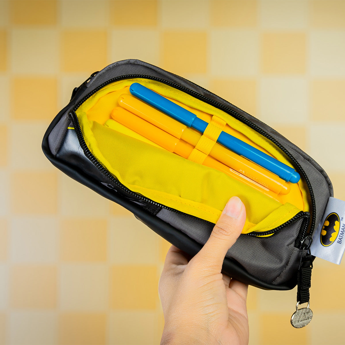 Set Escolar Mochila y Lapicera Batman con Alas