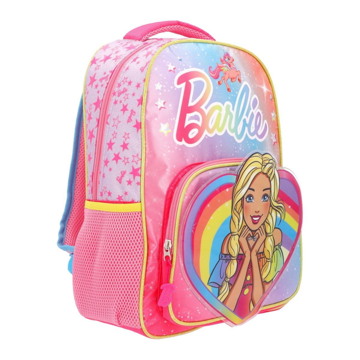 Mochila Barbie Corazón Arcoíris