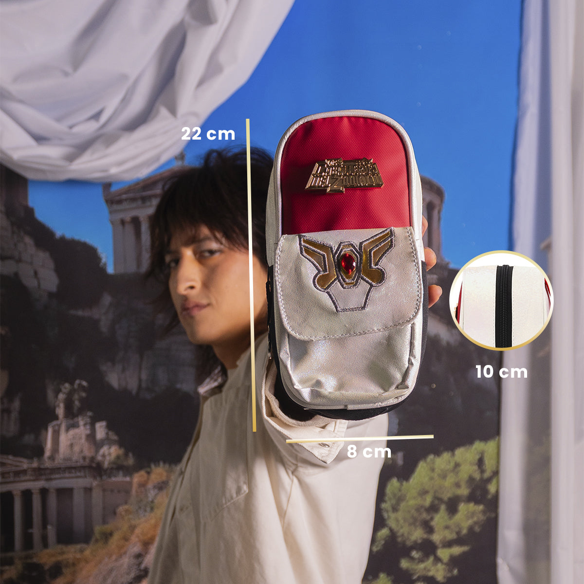 Estuchera Pegaso Caballeros del Zodiaco Armadura Bronce