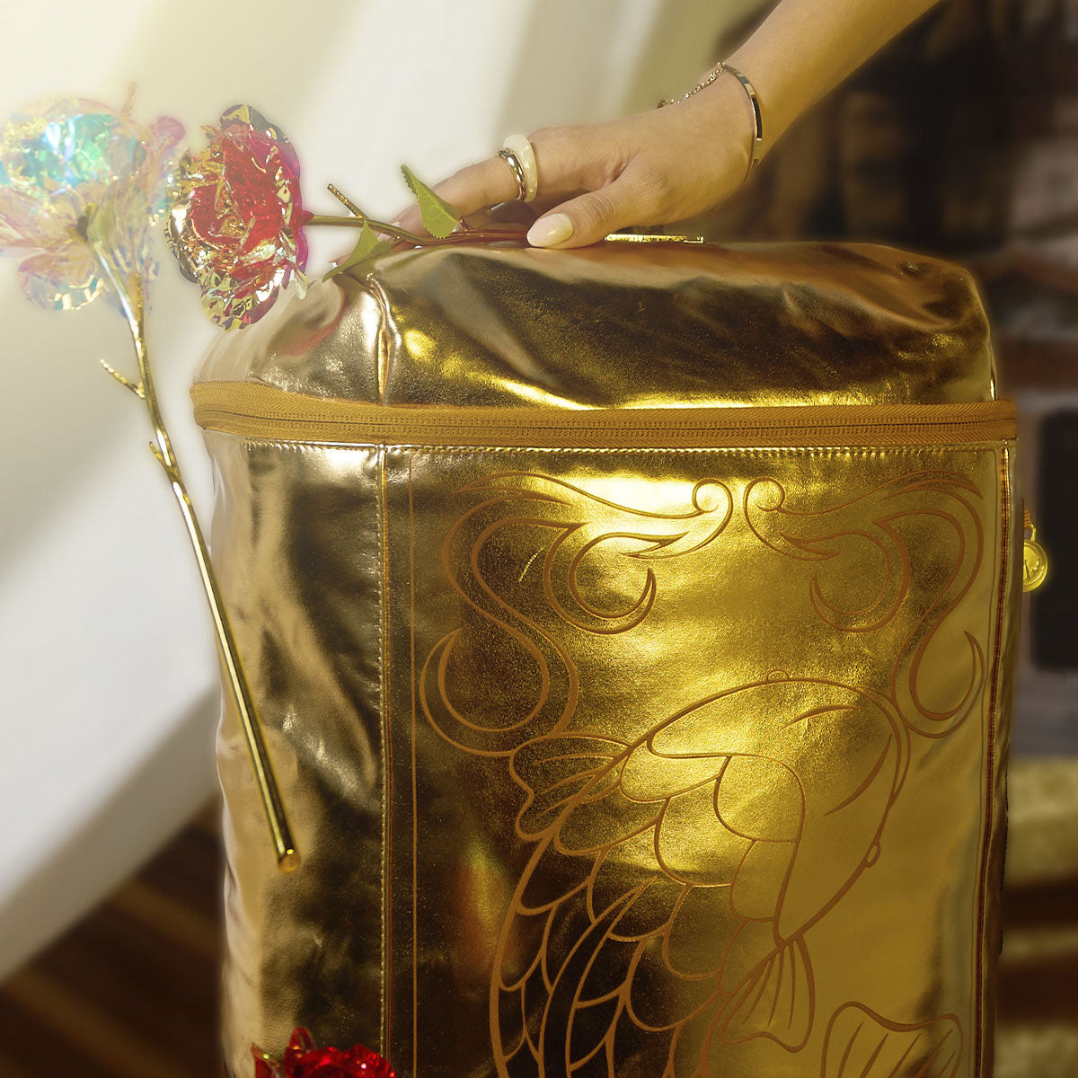 Mochila Armadura Dorada Caballeros del Zodiaco