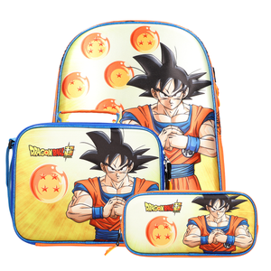 Sac à Goûter Dragon Ball 3D – Sac à Pique-nique – Bandoulière Ajustable – Fermeture Éclair