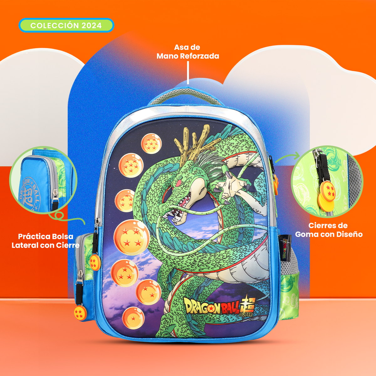 Mochila Escolar Dragon Ball Shenlong
