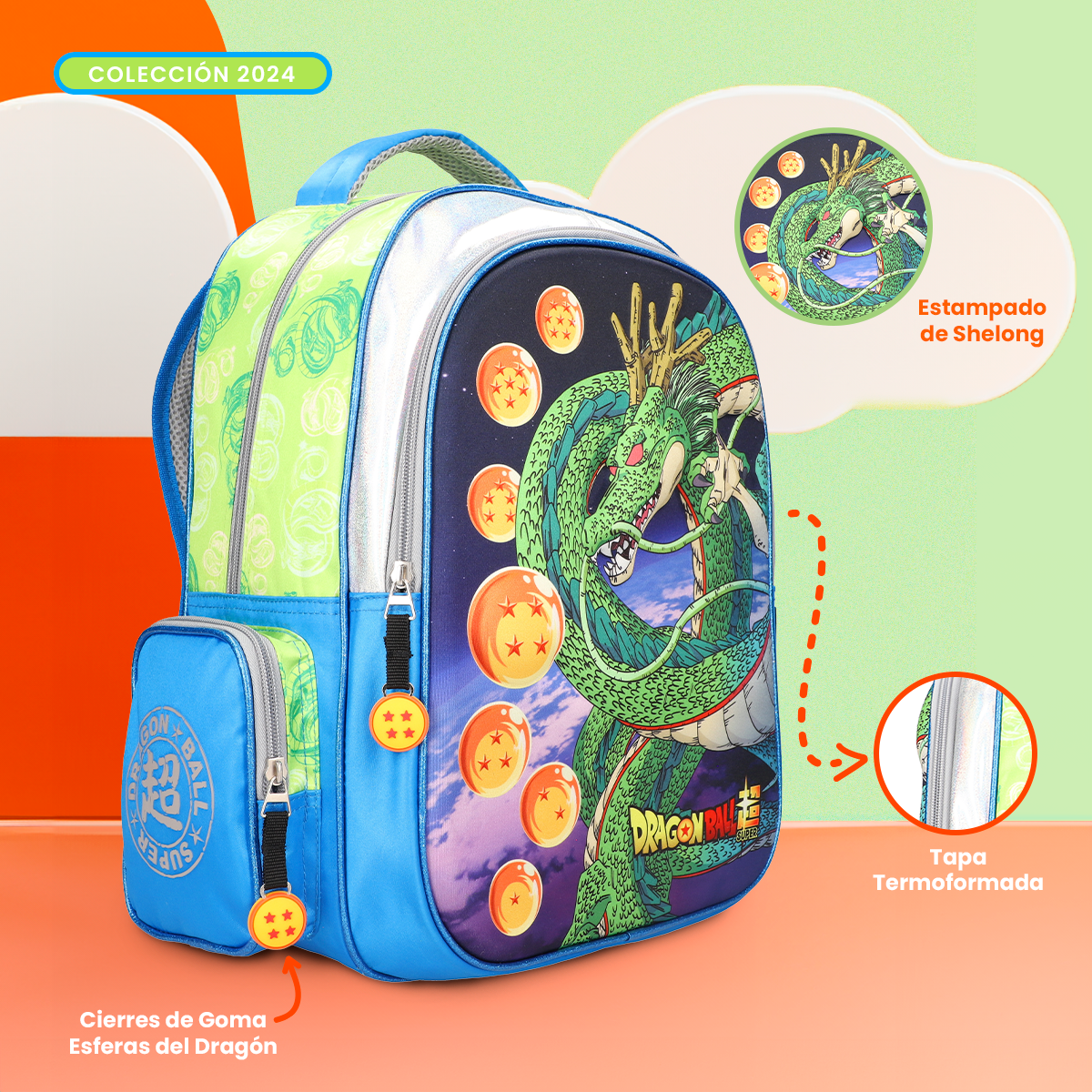 Mochila Escolar Dragon Ball Shenlong