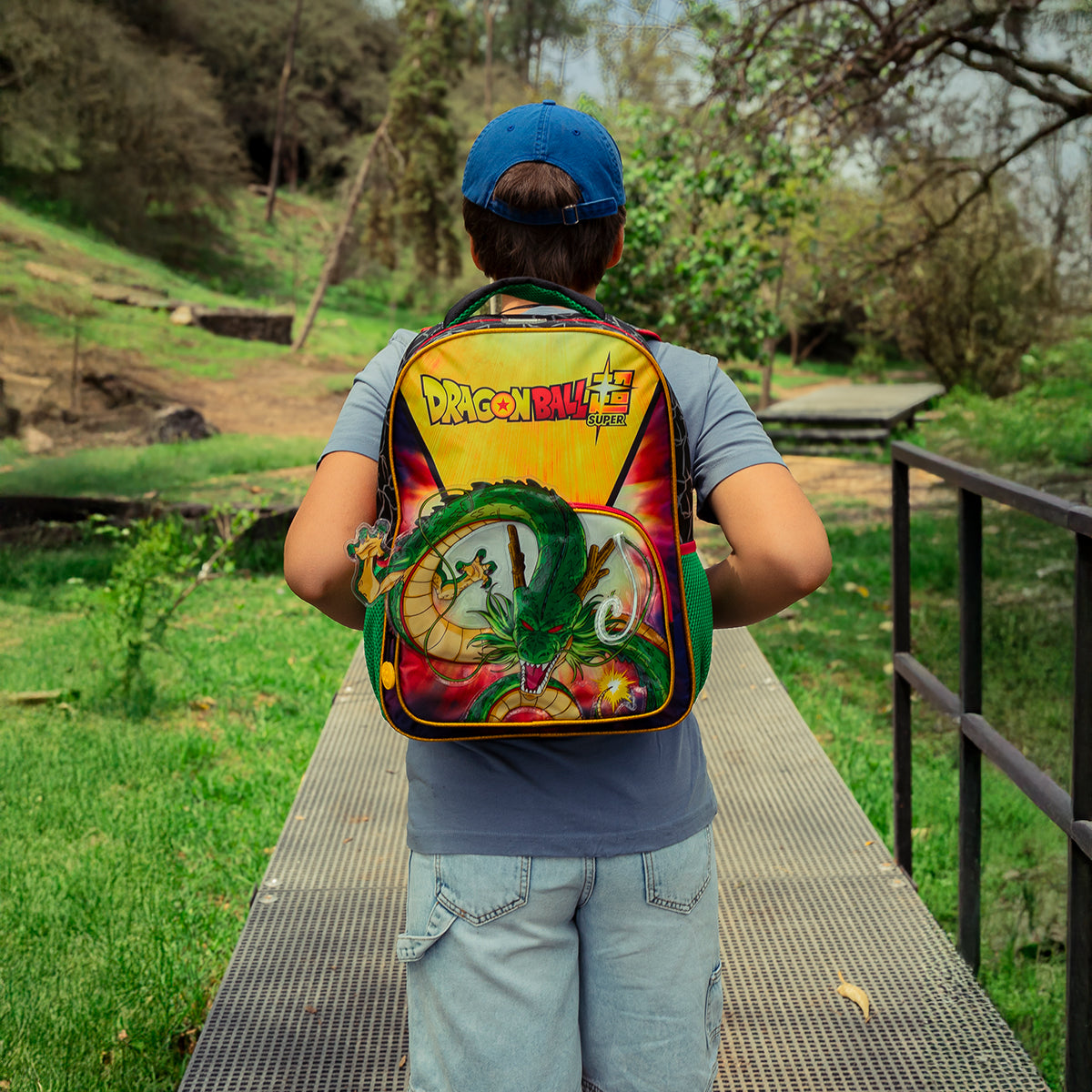 Set Mochila, Lonchera y Estuchera Escolar Dragon Ball Shenlong Legendaria