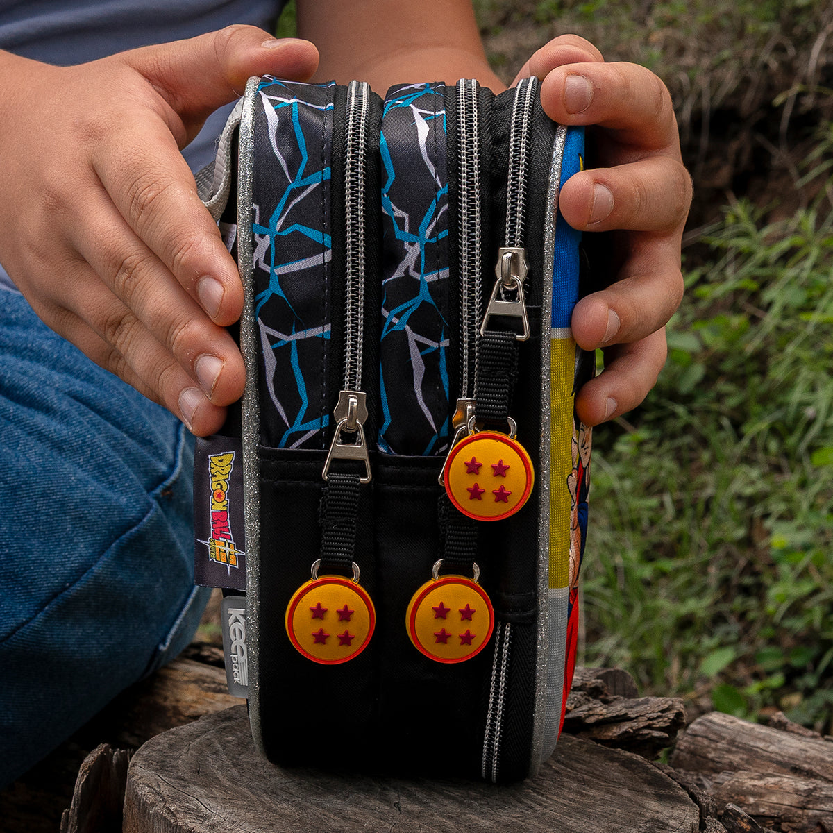 Estuchera Escolar Dragon Ball Súper Ki