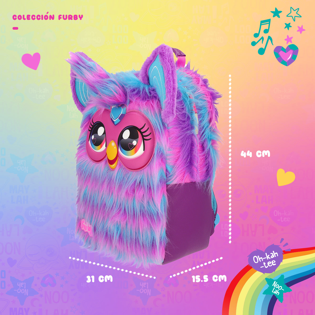 Mochila Escolar para Primaria Furby - Edición Especial