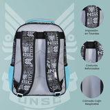 Mochila Escolar De Halo Gris