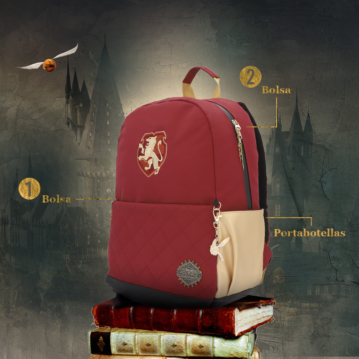 Kit Hogwarts Gryffindor: Mochila + Estuche