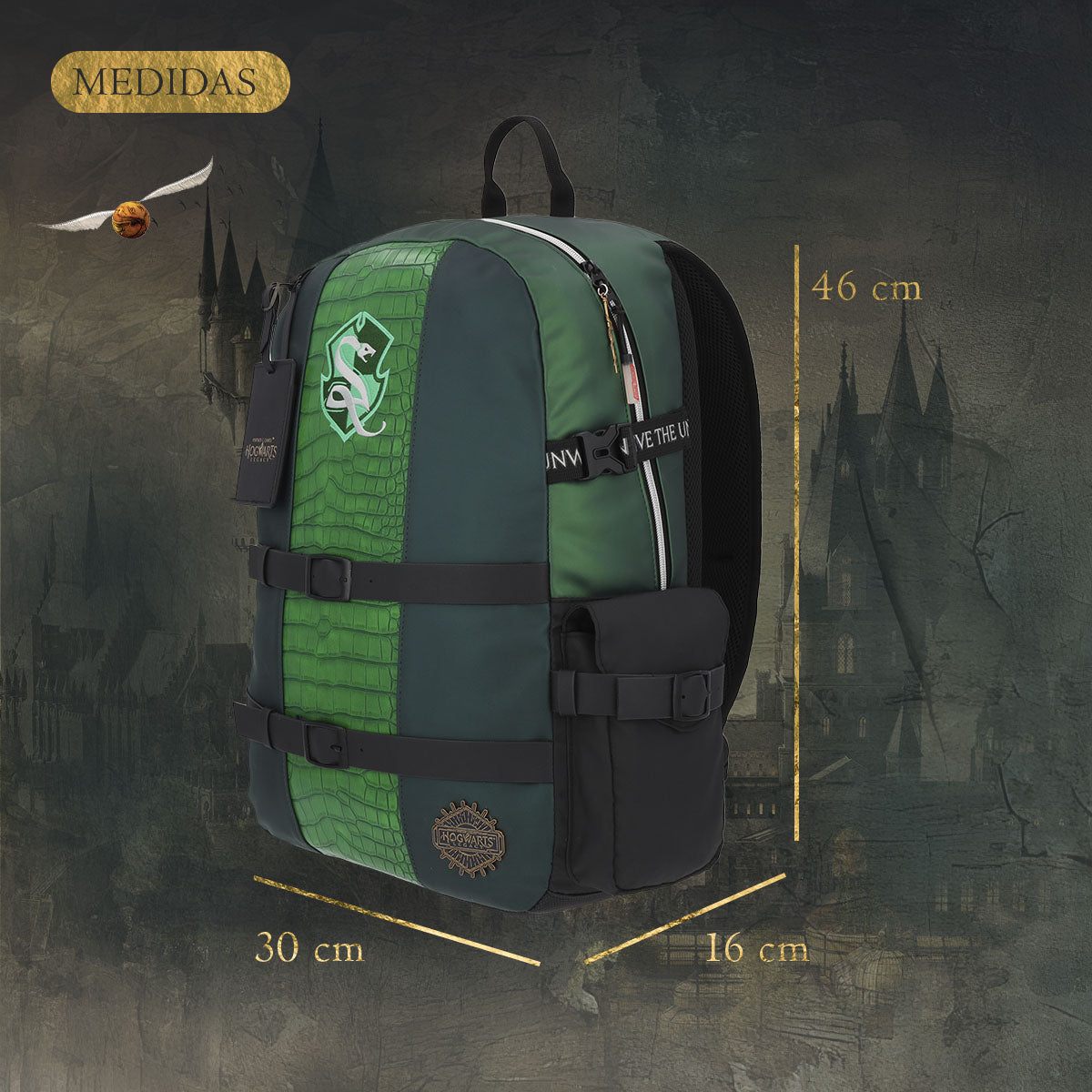 Mochila Premium Slytherin Hogwarts Legacy