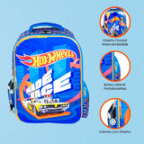 Mochila Hot wheels Azul