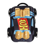 Mochila con Forma de Hot Wheels Negro