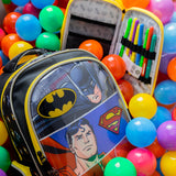 Set Mochila, Lonchera y Estuchera Escolar Justice League