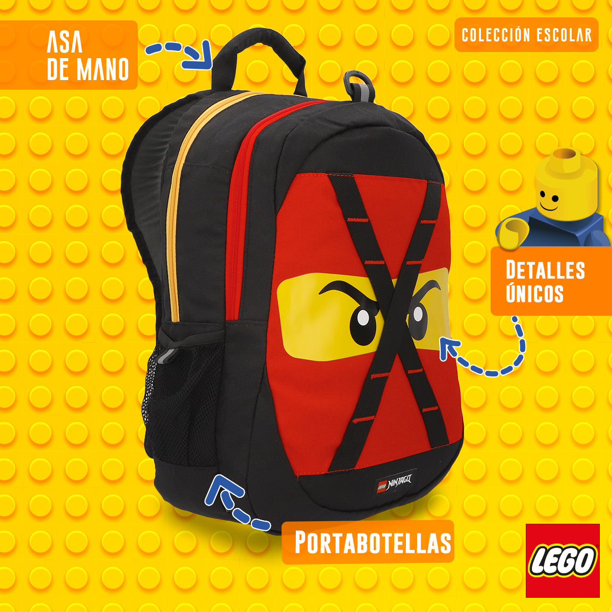 Mochila Lego Ninjago Red