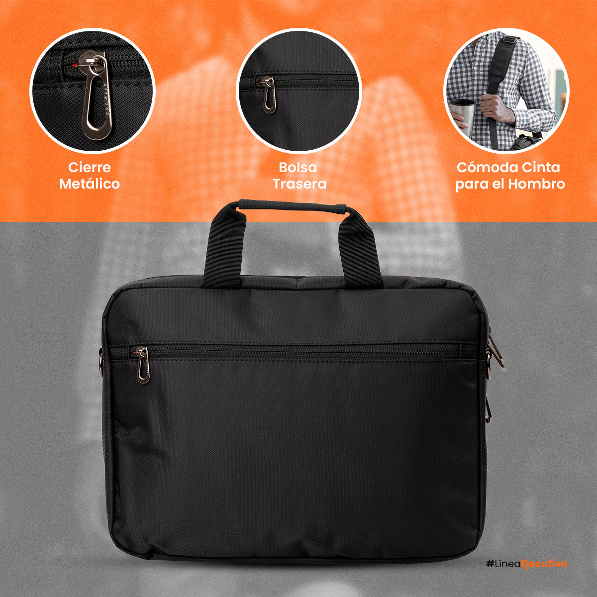 Airpack Briefcase Black Maletin Portafolio