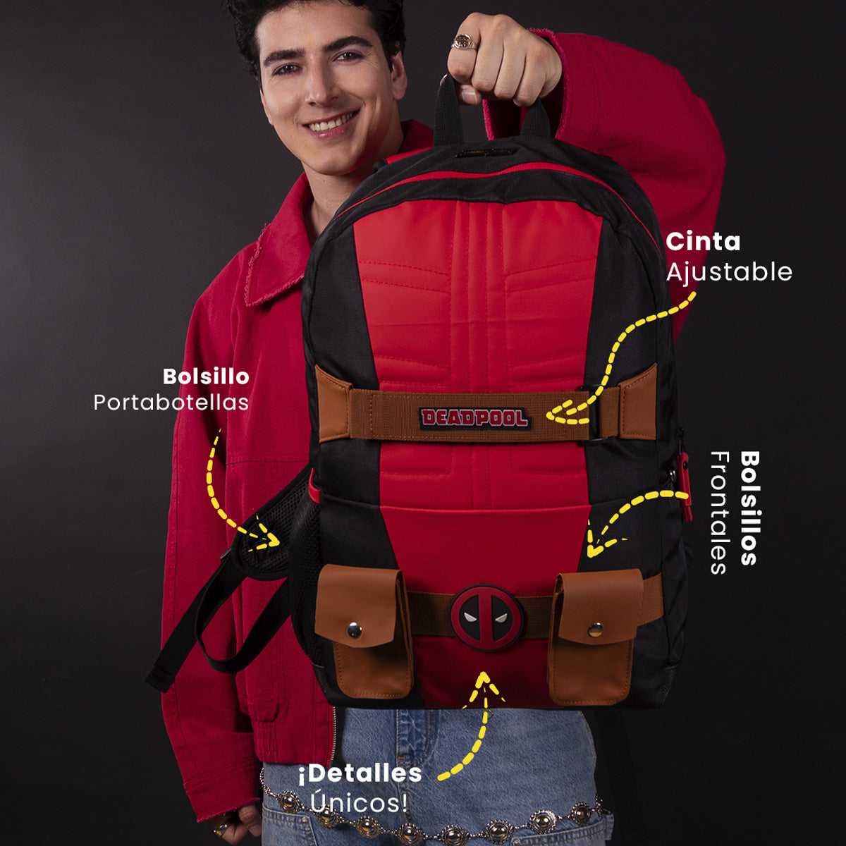 Mochila Deadpool Cowboy Version