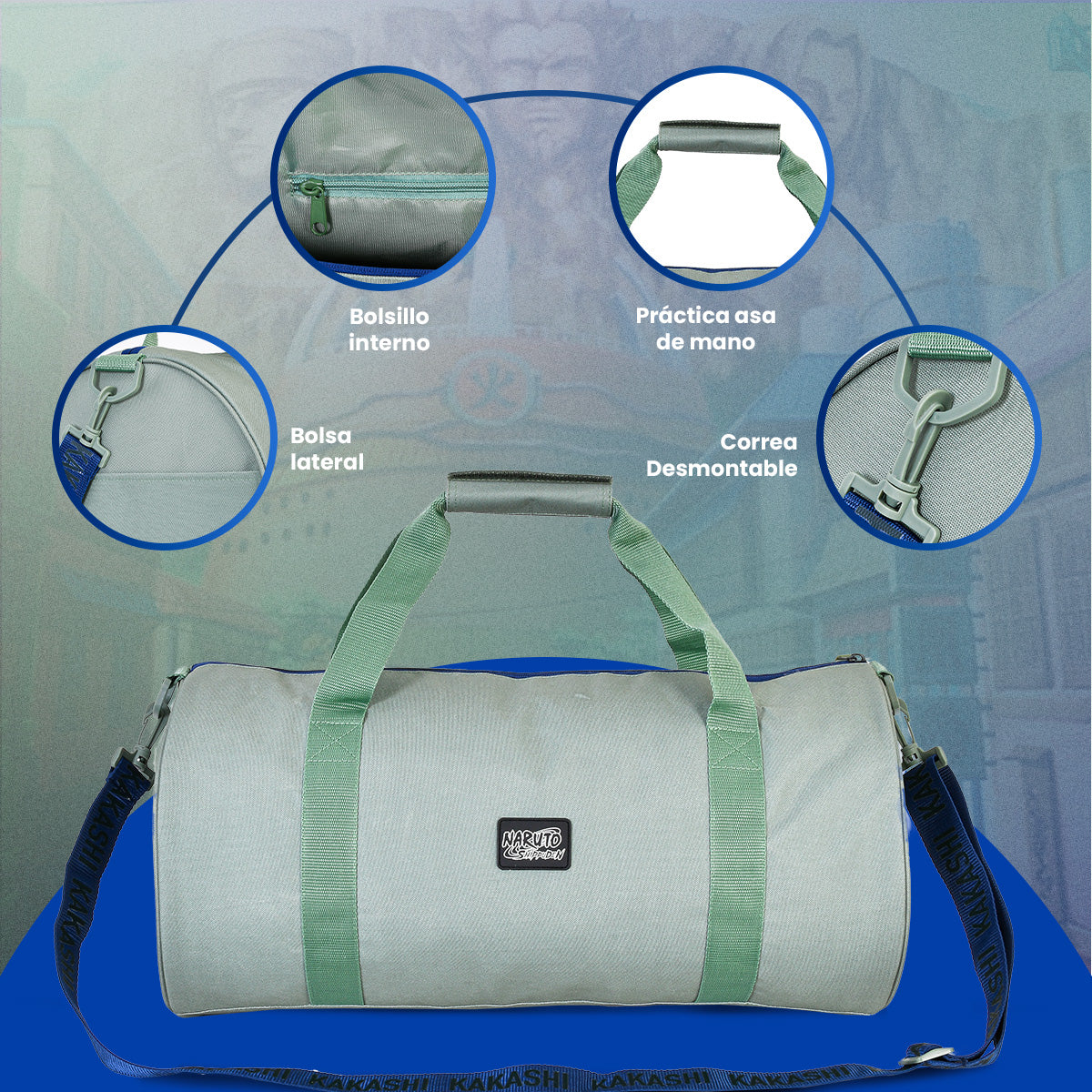 Mochila para Gym de la Aldea de Konoha Naruto