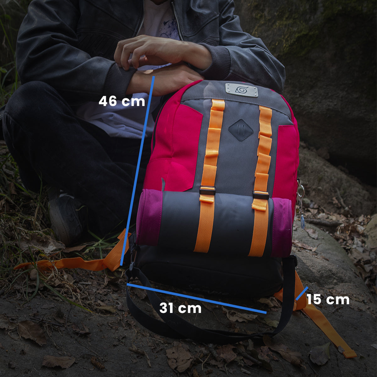 Mochila Naruto Modo Sabio con Lapicera - Edicion Limitada