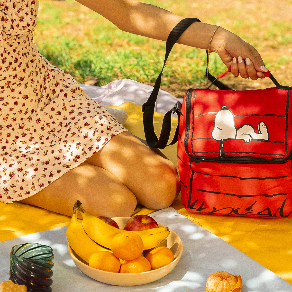 Set Mochila, Lonchera y Lapicera Snoopy Casa Roja