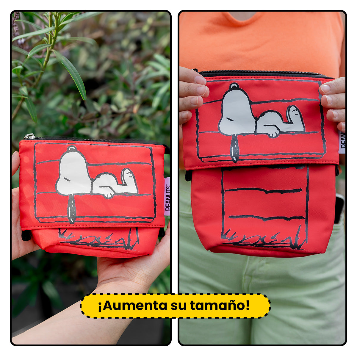 Set Mochila, Lonchera y Lapicera Snoopy Casa Roja