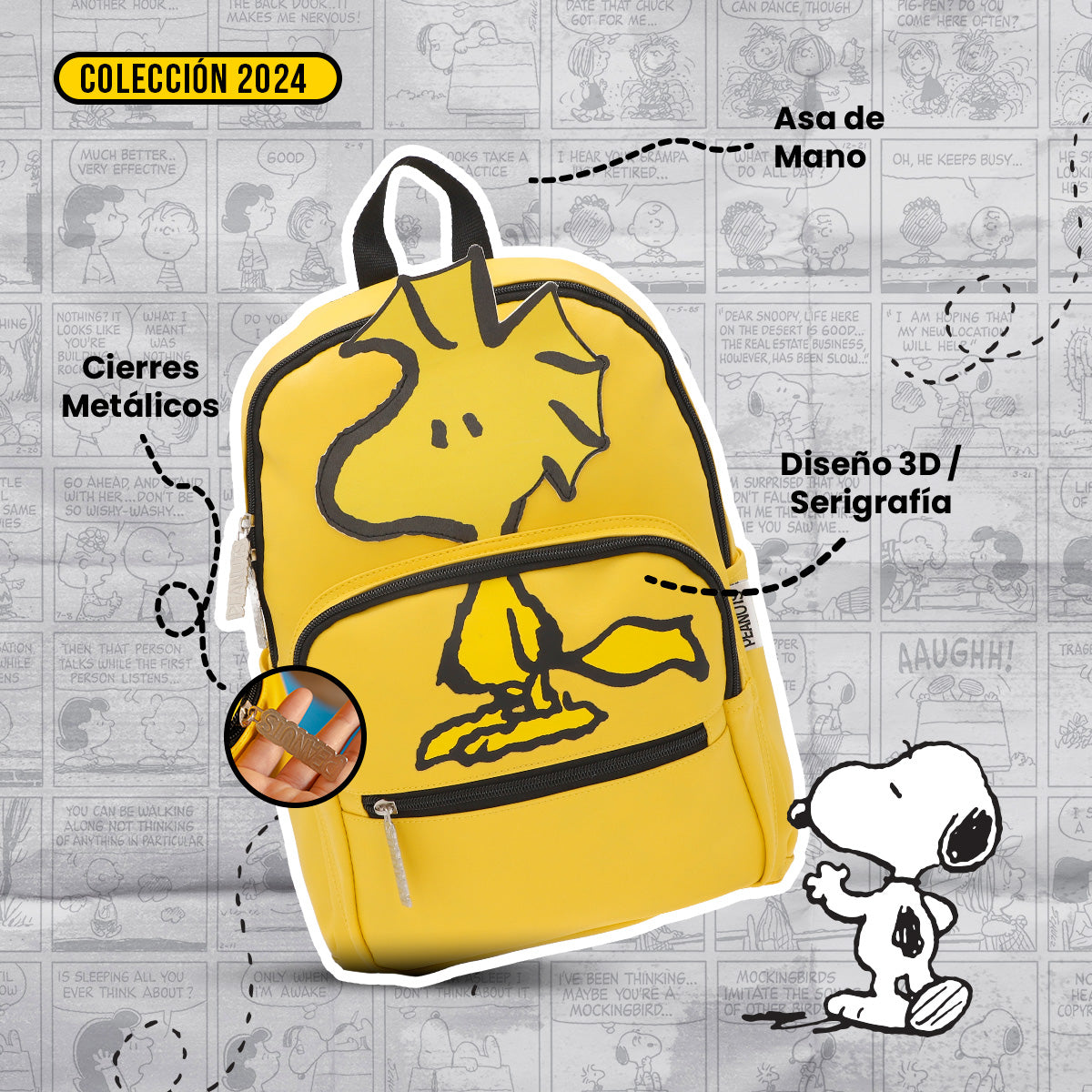 Mini Mochila Peanuts Woodstock
