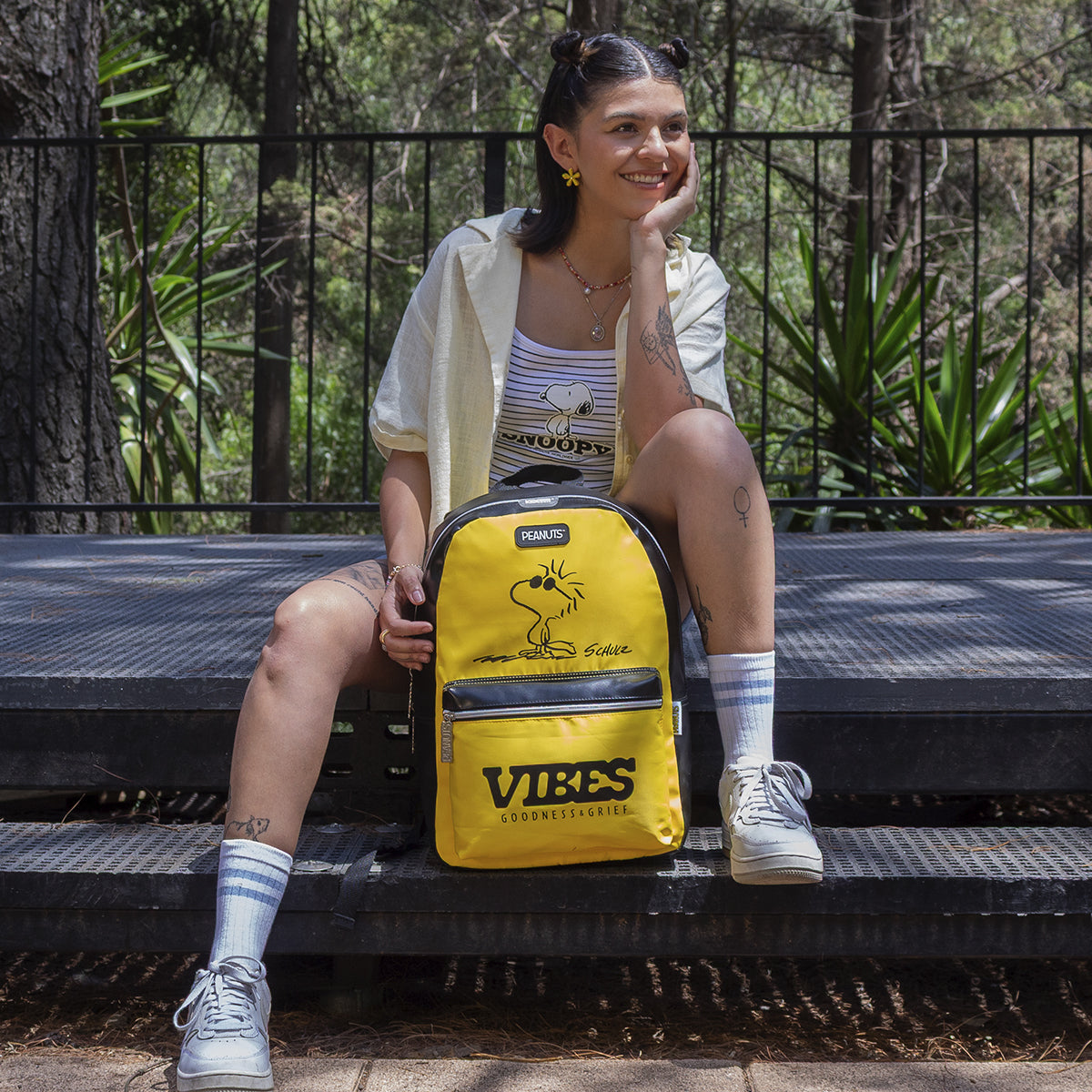 Mochila Peanuts Woodstock Good Vibes