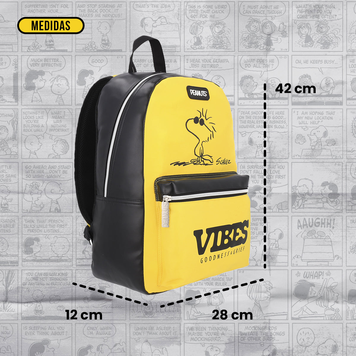 Mochila Peanuts Woodstock Good Vibes