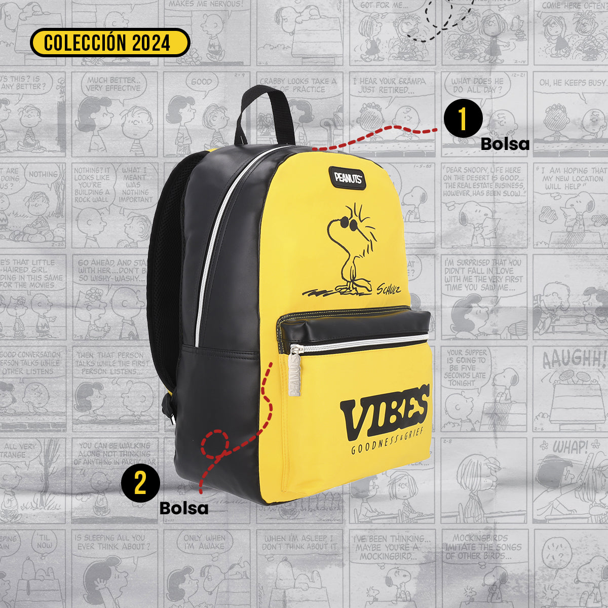 Mochila Peanuts Woodstock Good Vibes