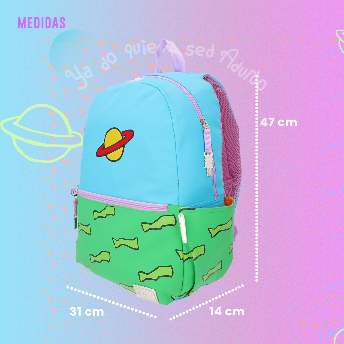 Mochila Rugrats Carlitos con Lapicera