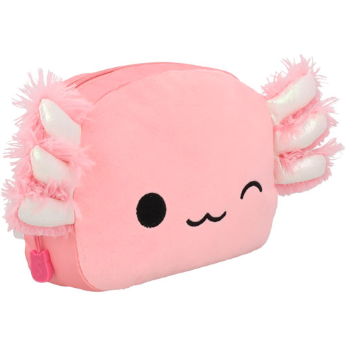 Estuchera Squishmallows Ajolote Rosa