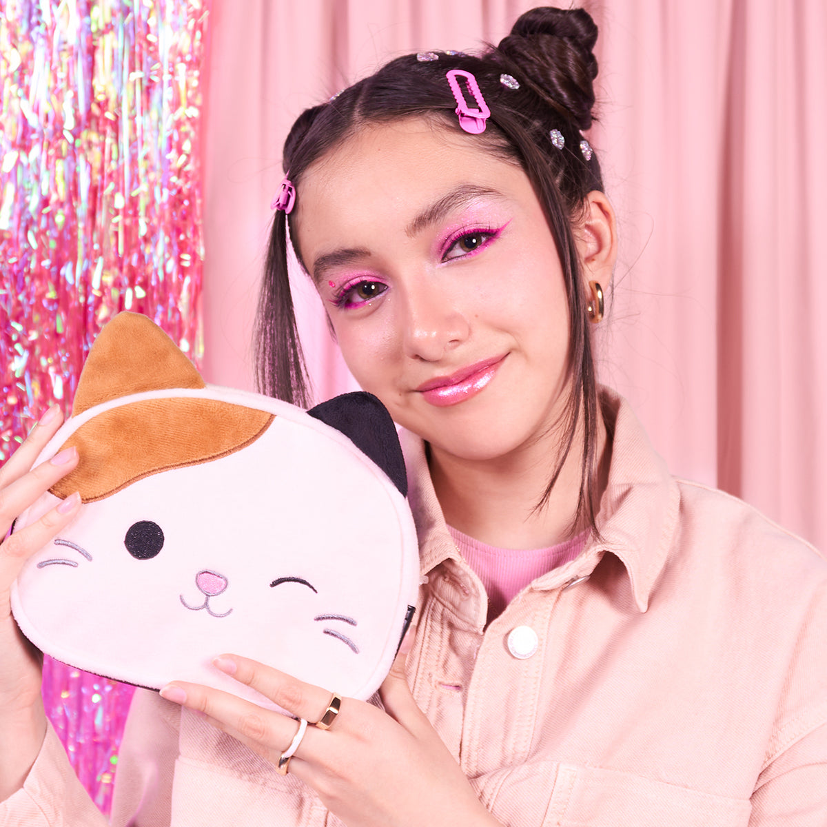 Estuchera Squishmallows Gato Multicolor