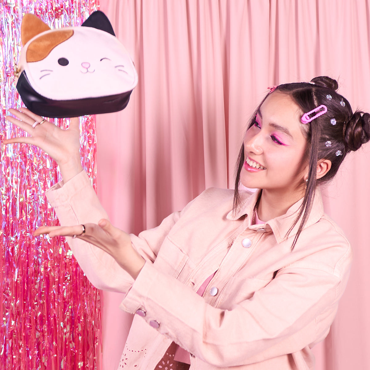 Estuchera Squishmallows Gato Multicolor