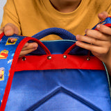 Set Mochila, Lonchera y Estuchera Escolar Superman Krypto Lenticular