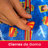 Set Mochila, Lonchera y Estuchera Escolar Superman Krypto Lenticular