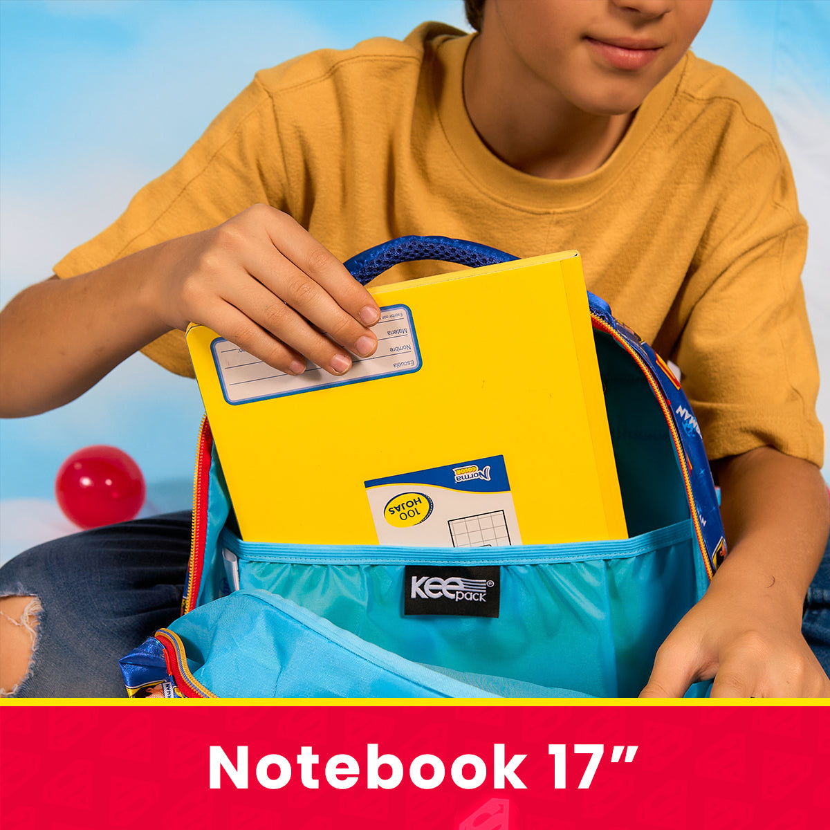 Set Mochila, Lonchera y Estuchera Escolar Superman Krypto Lenticular