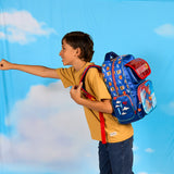 Set Mochila, Lonchera y Estuchera Escolar Superman Krypto Lenticular
