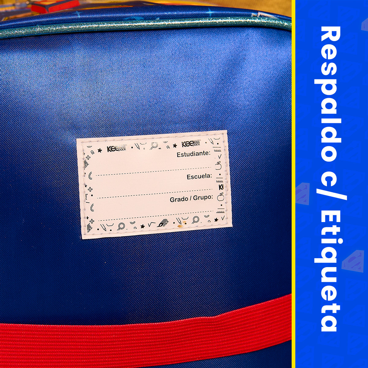 Set Mochila, Lonchera y Estuchera Escolar Superman Krypto Lenticular