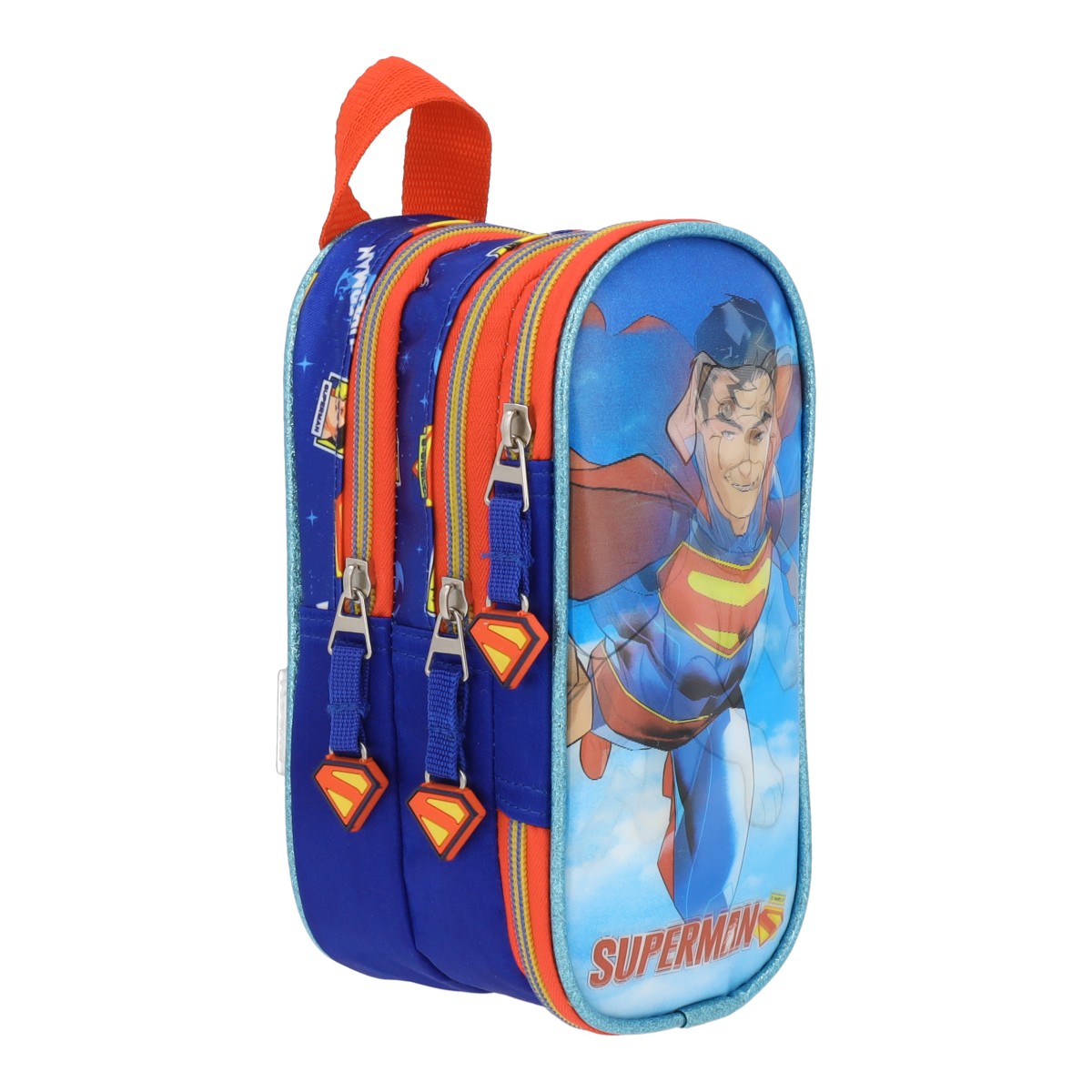 Estuchera Escolar Superman Krypto Lenticular