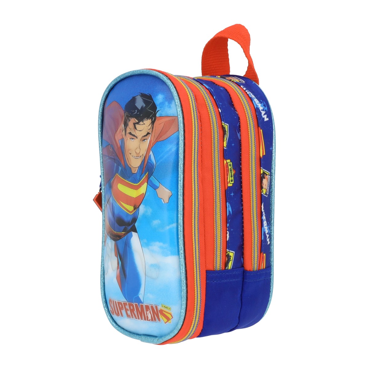 Estuchera Escolar Superman Krypto Lenticular
