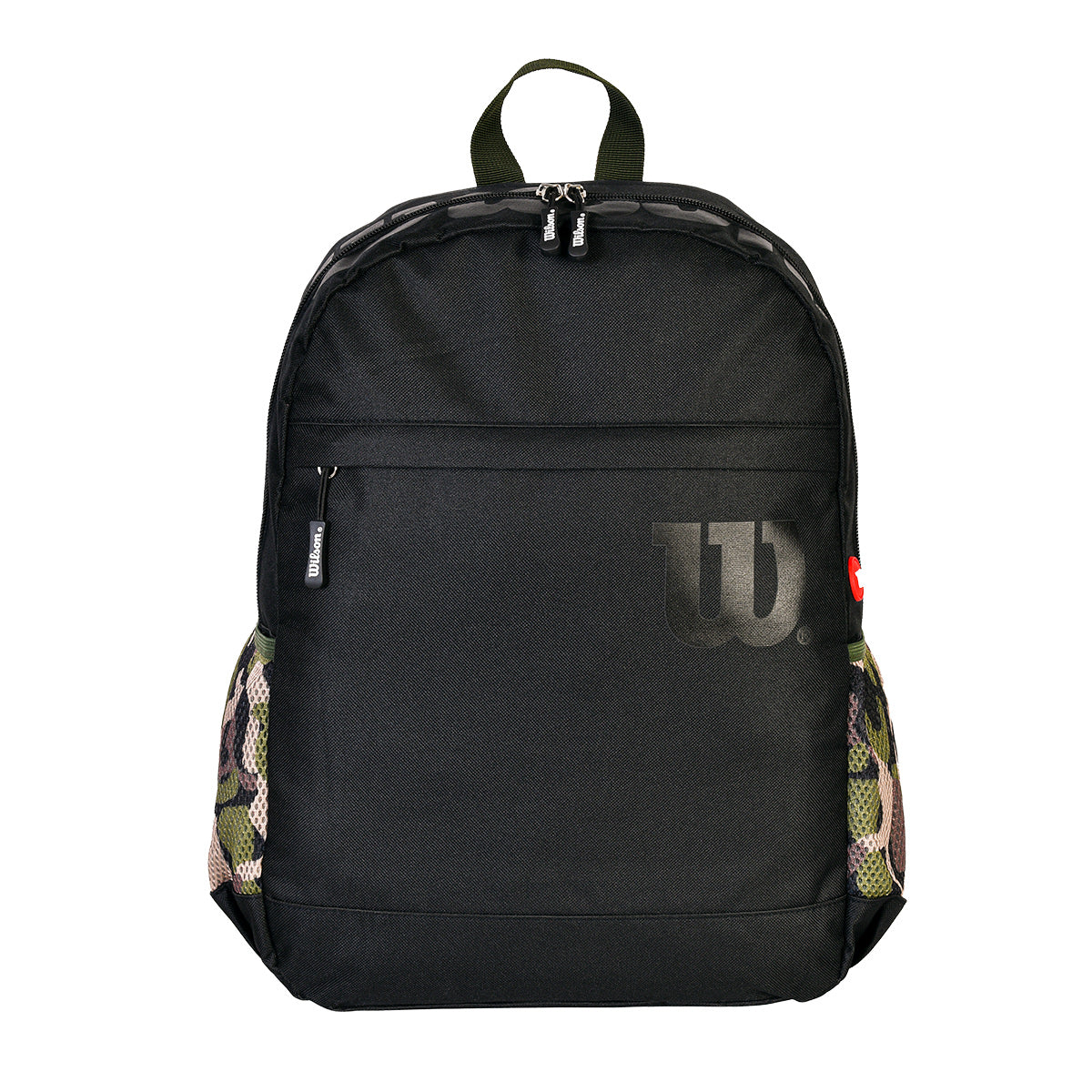 Mochila Wilson Negra con Camuflaje