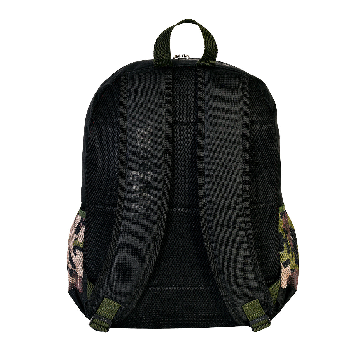 Mochila Wilson Negra con Camuflaje