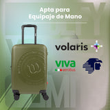 Maleta Mano Viaje Wilson Rigida 20in Pulgadas Candado 10kg