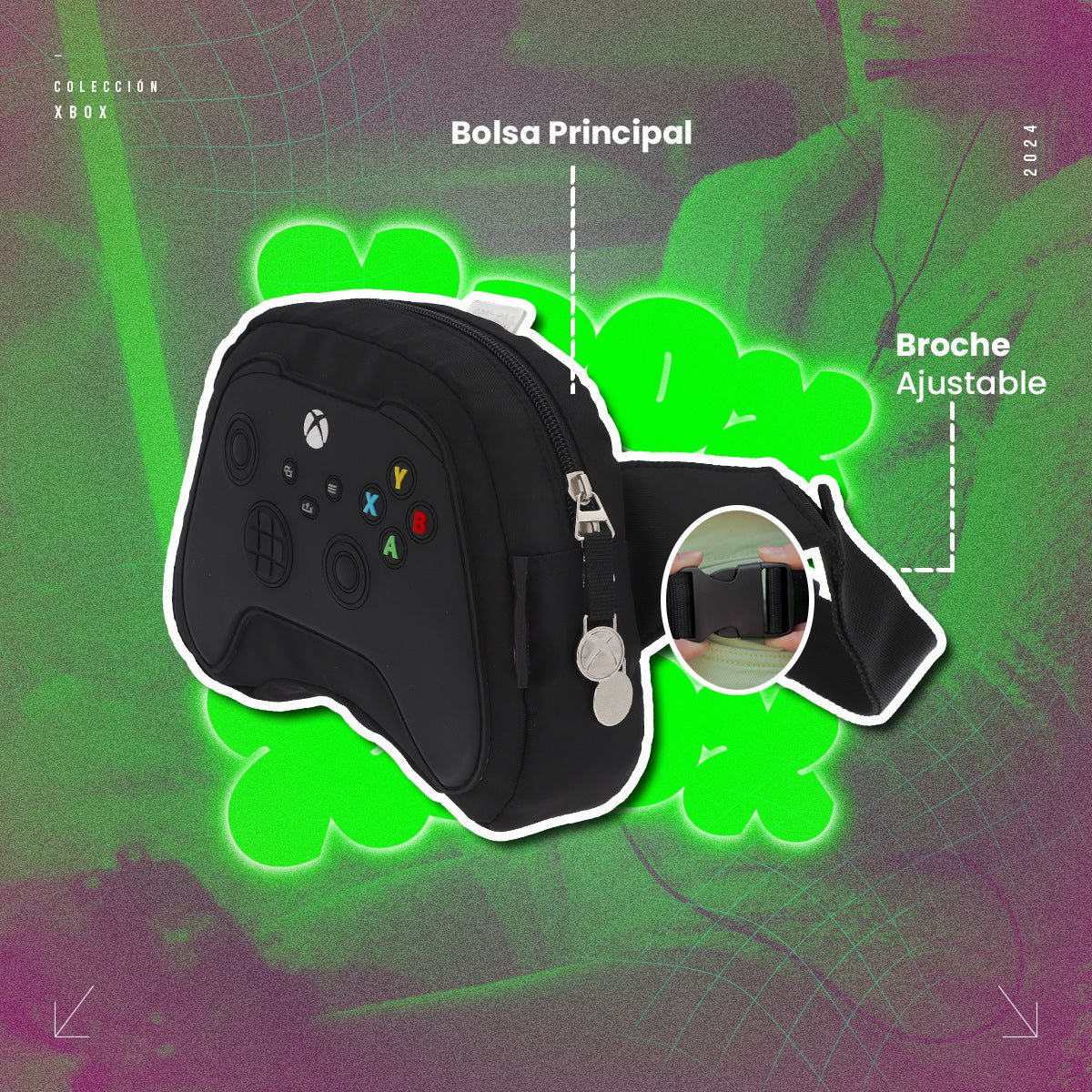 Estuchera Xbox Control Negro