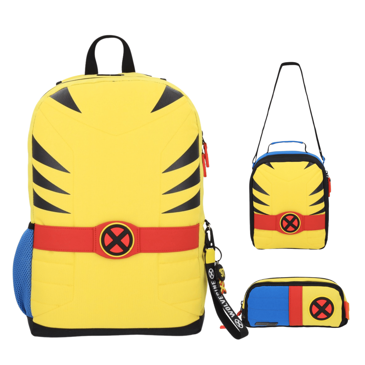 Kit Wolverine Clásico Edicion Especial - Mochila, lonchera y lapicera