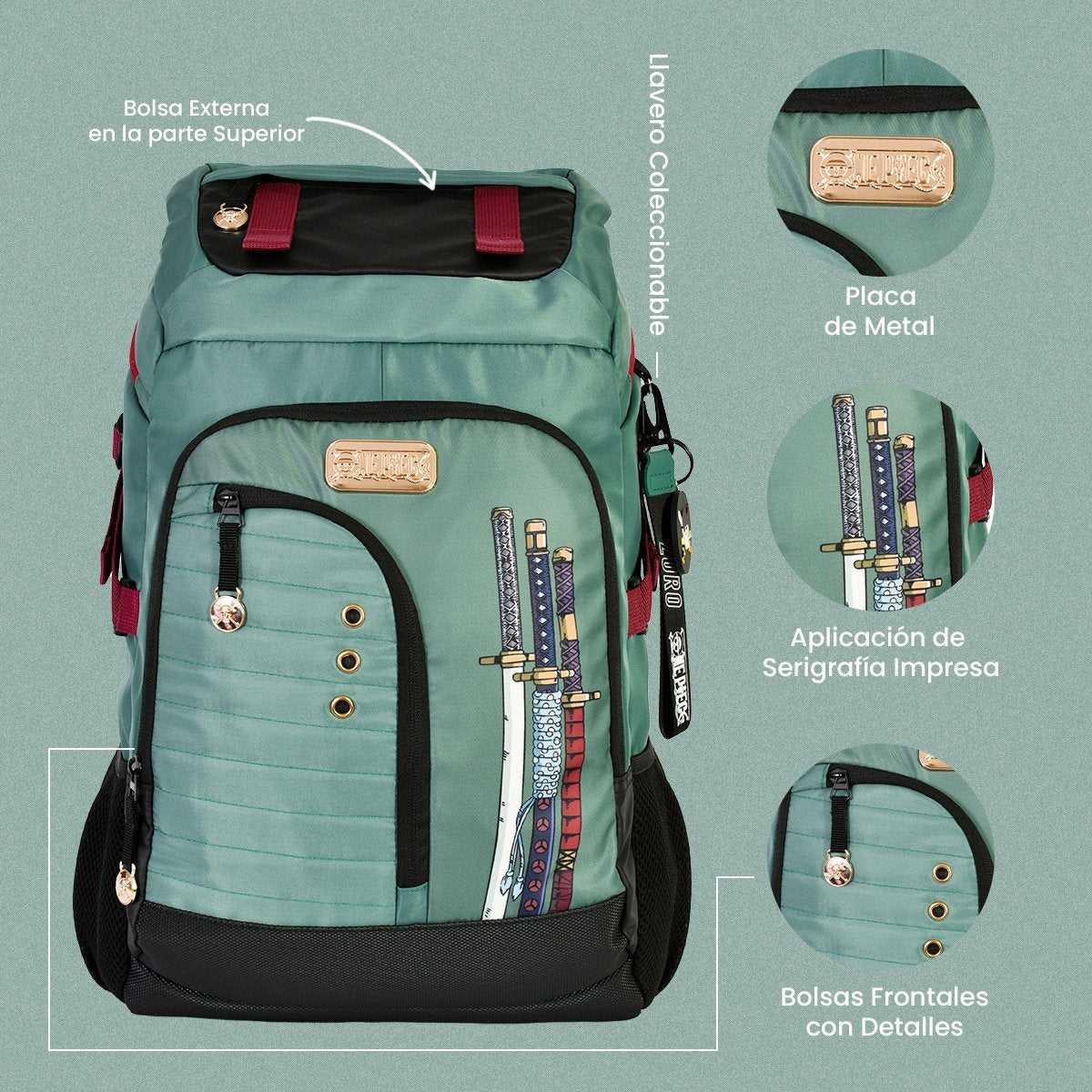 Mochila y lapicera Zoro Edicion Limitada