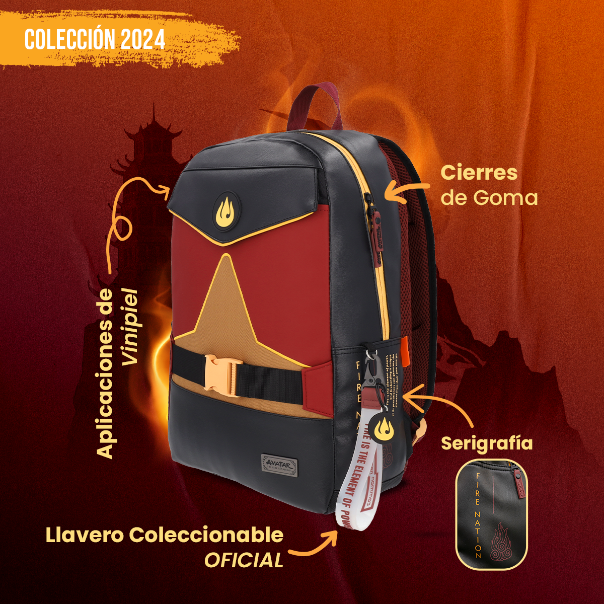 Mochila Nación del Fuego