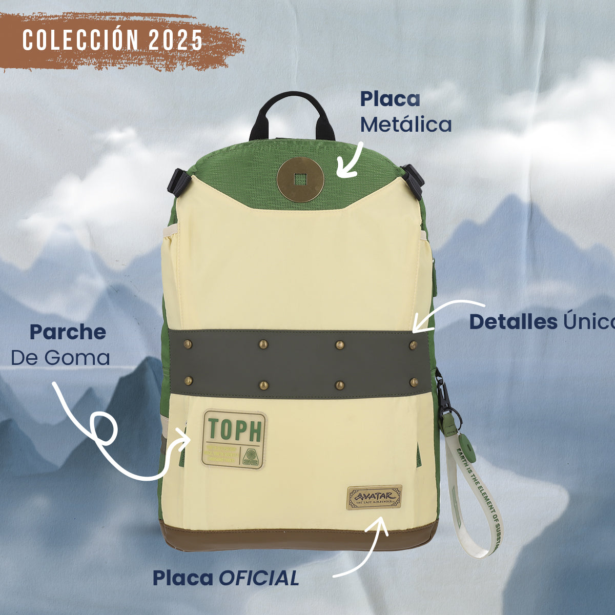 Mochila Avatar Toph Nacion De Tierra