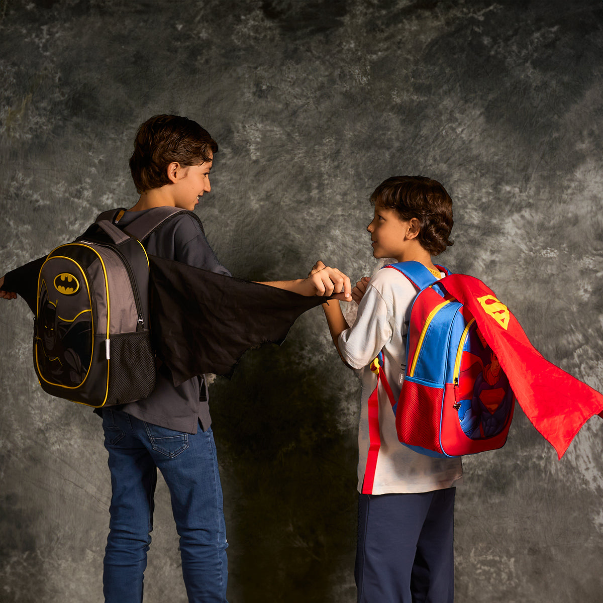 Set Escolar Mochila y Lapicera Batman con Alas